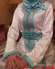 Caftan de soie avec mejdoule