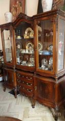 Grande table salle à manger en bois d’acajou et