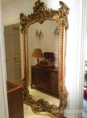 Grande table salle à manger en bois d’acajou et