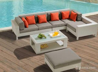 Chaises et canapés en rotin pour jardins