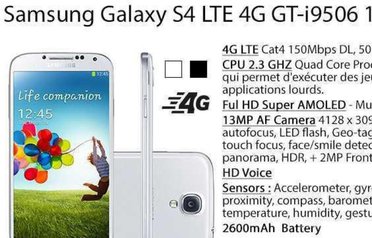Samsung Galaxy S4 4G Neuf Original
