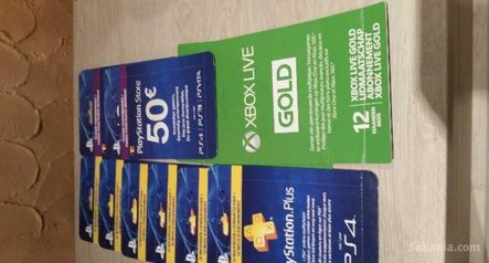 Carte psn et xbox