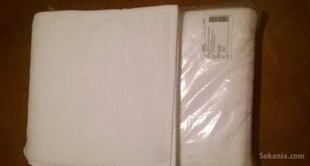Lot de 3 serviettes blanches