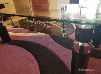 Table en verre