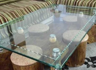 Table en verre