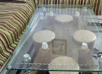 Table en verre
