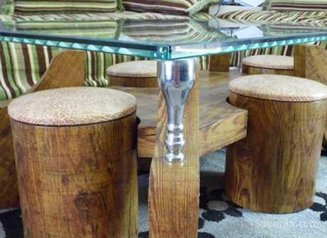 Table en verre