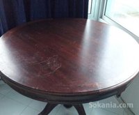 TABLE RONDE 1,15m de diamètre EN BOIS MASSIF