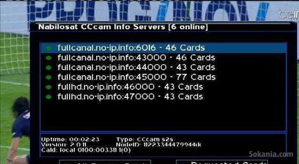 Abonnement CCCAM - Full HD - 6 lignes