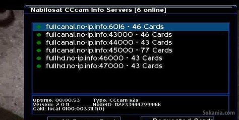 Abonnement CCCAM - Full HD - 6 lignes