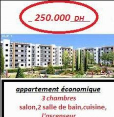 Appartements de 80m juste 250.000dh