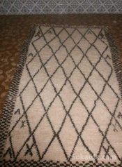 Tapis beni ouarain en laine pure