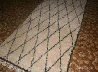 Tapis beni ouarain en laine pure