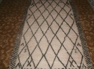 Tapis beni ouarain en laine pure