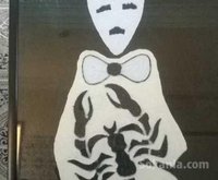 Tableau en laine et huil