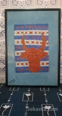 Tableau en laine et huil