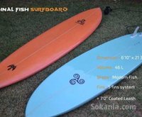 Surfboard waverick 6'10" modern fish