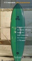Surfboard waverick 6'10" modern fish