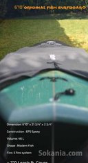 Surfboard waverick 6'10" modern fish