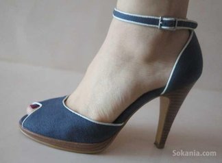 Sandales/Nu-pieds en Bleu