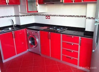 Cuisine au PLs couleurs modernes en aluminium