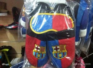 Pantoffels originales FC barcelone et REAL madrid